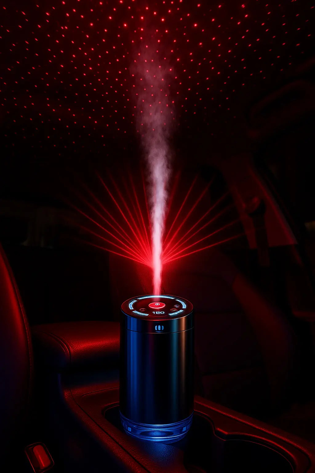 Car Fragrance Humidifier 5 Modes Scent Air Car Odor Eliminator Long Lasting Universal Car Diffuser With Digital Display Vapolia