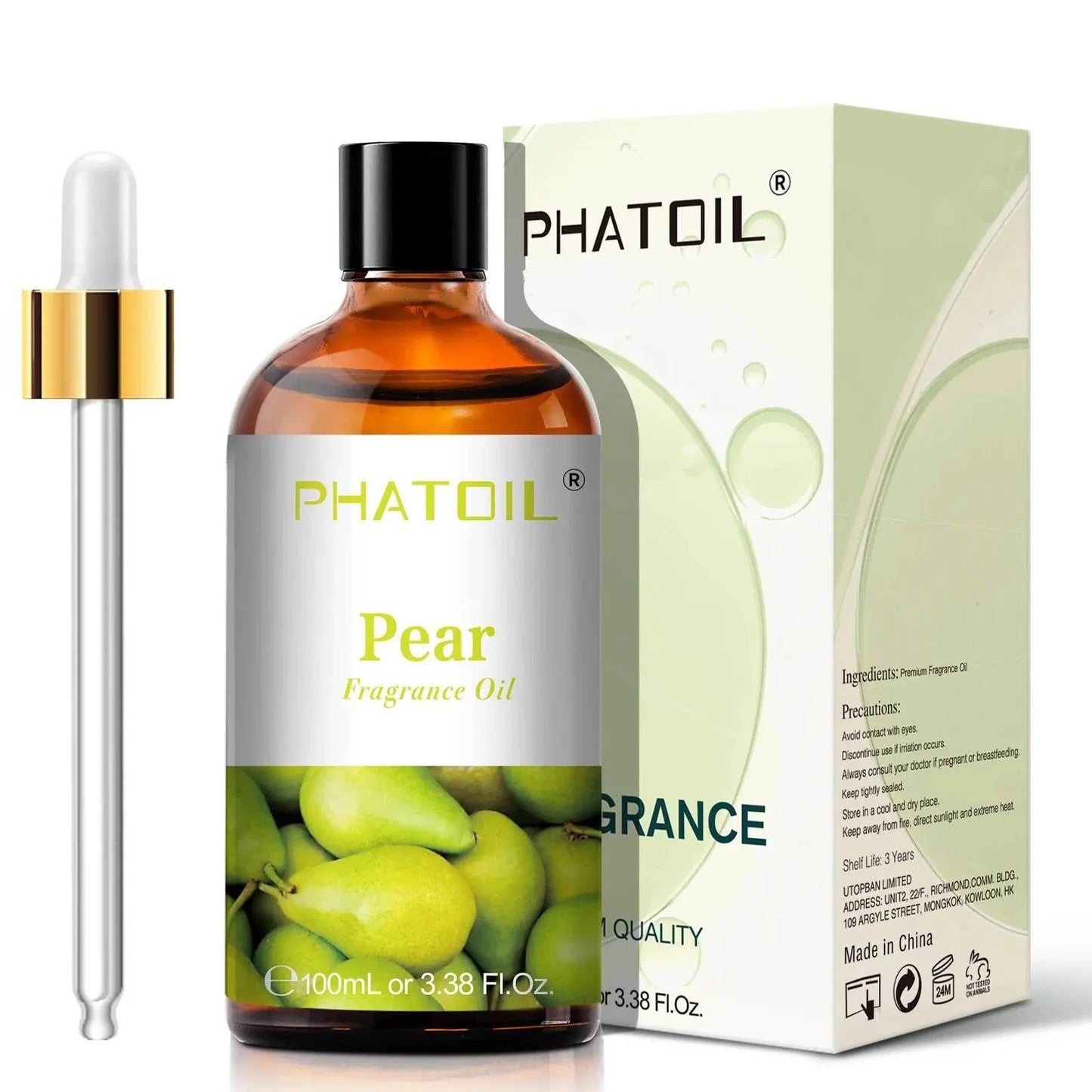 PHATOIL 100ml Sweet Fruity Fragrance Oil for Diffuser Candles Making -Coconut & Vanilla Strawberry Lemon Peach Pear Aroma Oil - Vapolia