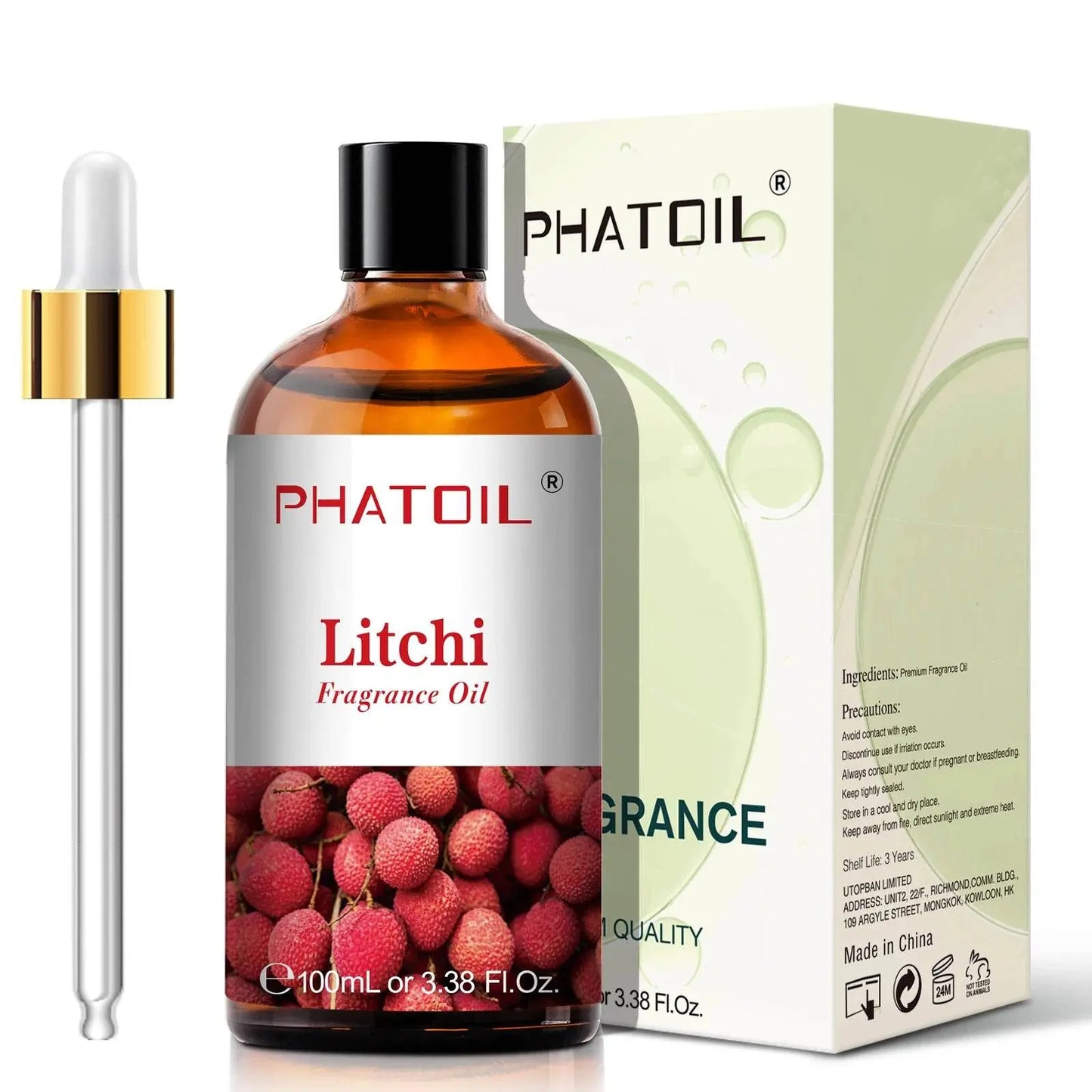 PHATOIL 100ml Sweet Fruity Fragrance Oil for Diffuser Candles Making -Coconut & Vanilla Strawberry Lemon Peach Pear Aroma Oil - Vapolia