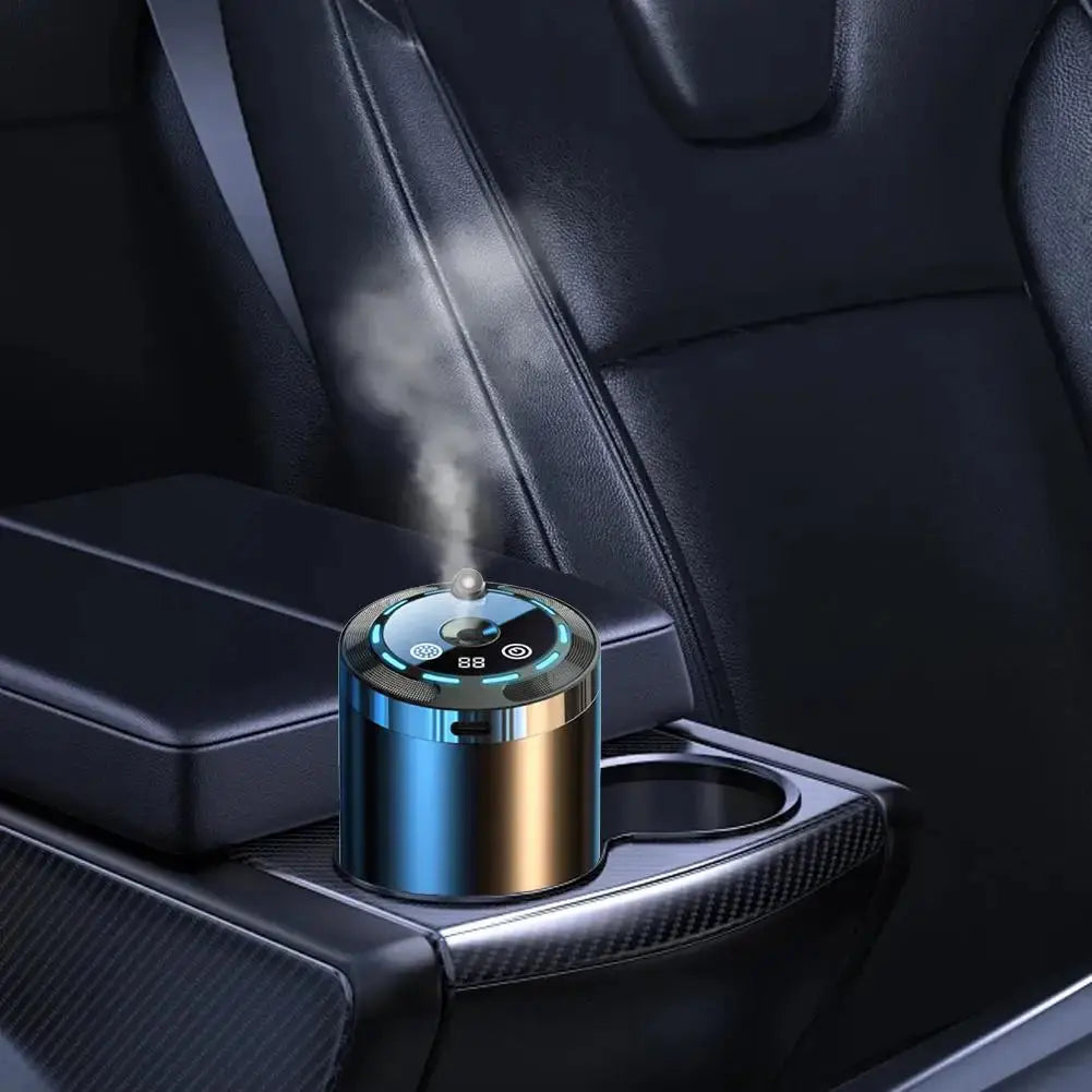 Car Fragrance Humidifier 5 Modes Scent Air Car Odor Eliminator Long Lasting Universal Car Diffuser With Digital Display Vapolia