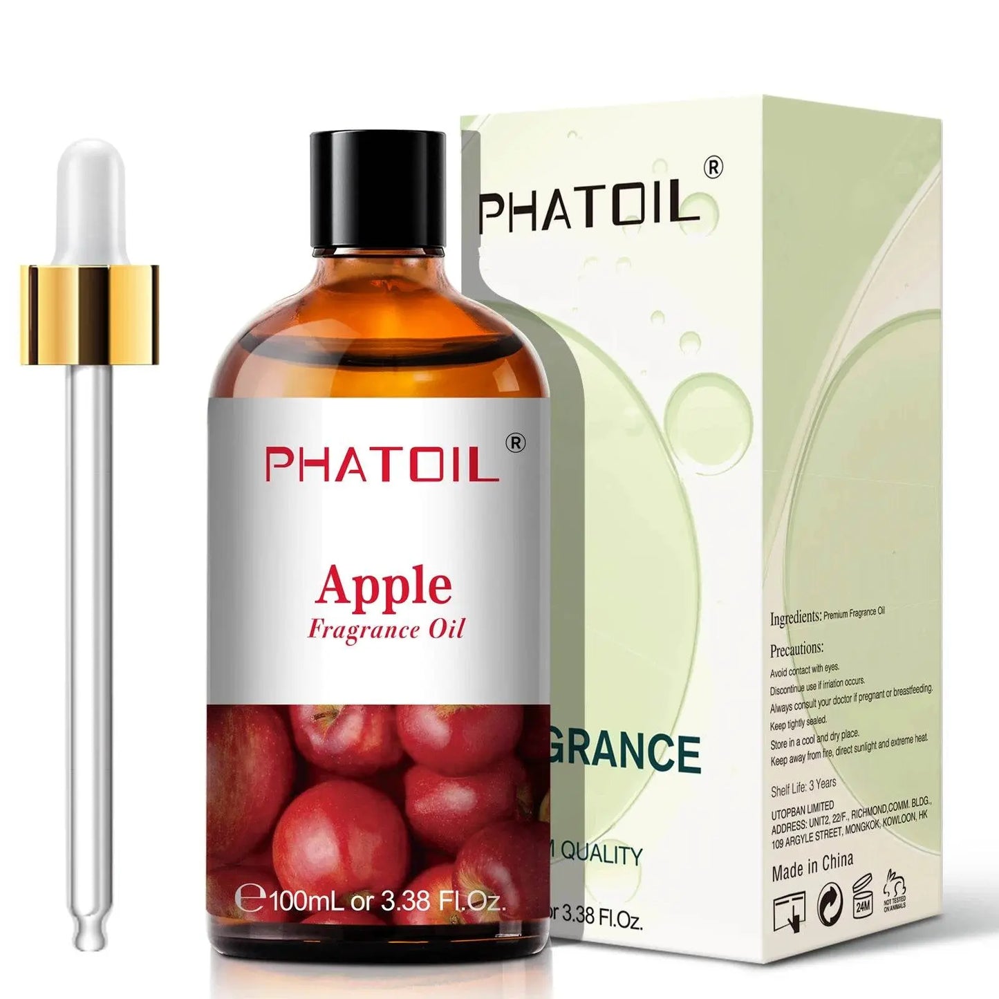 PHATOIL 100ml Sweet Fruity Fragrance Oil for Diffuser Candles Making -Coconut & Vanilla Strawberry Lemon Peach Pear Aroma Oil - Vapolia