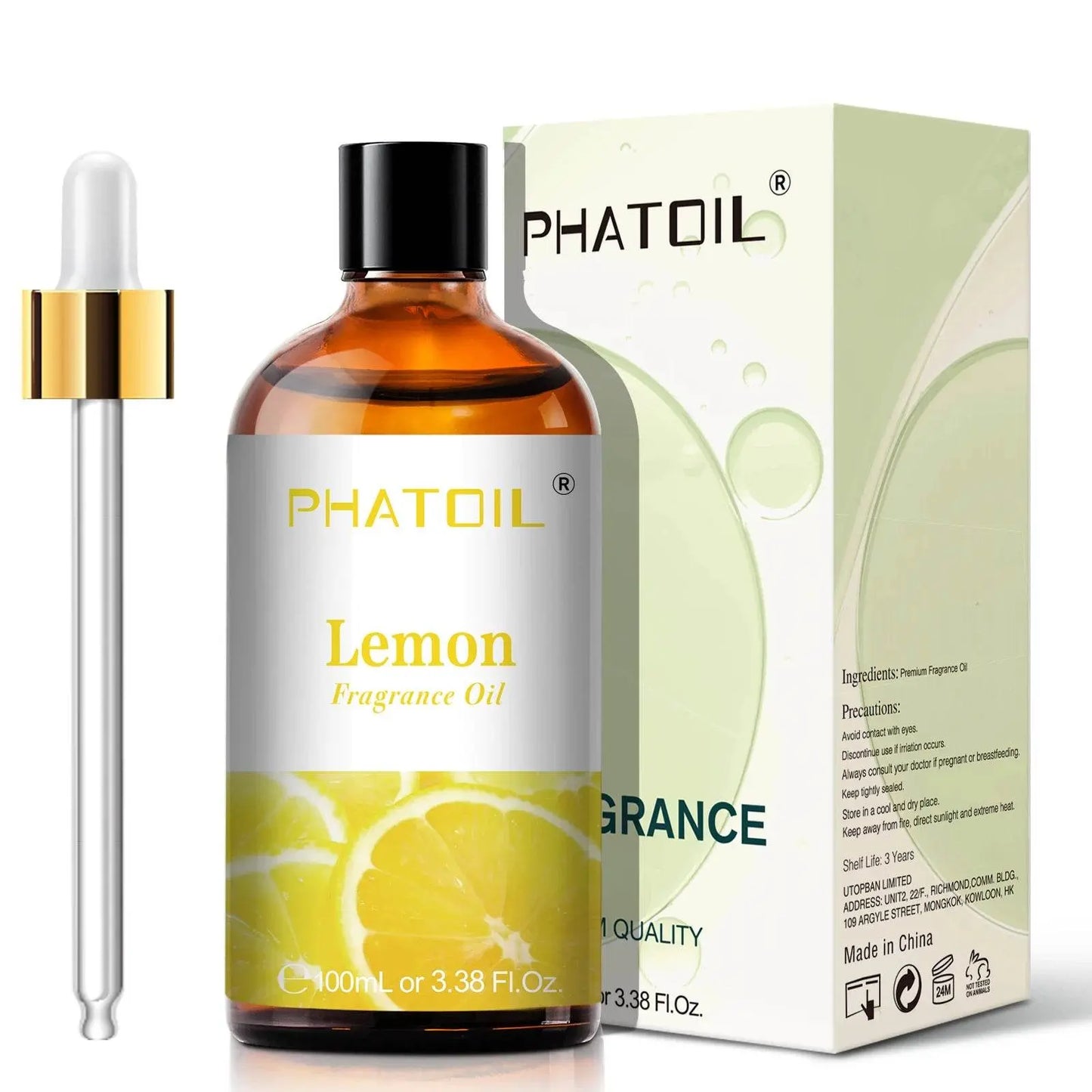 PHATOIL 100ml Sweet Fruity Fragrance Oil for Diffuser Candles Making -Coconut & Vanilla Strawberry Lemon Peach Pear Aroma Oil - Vapolia