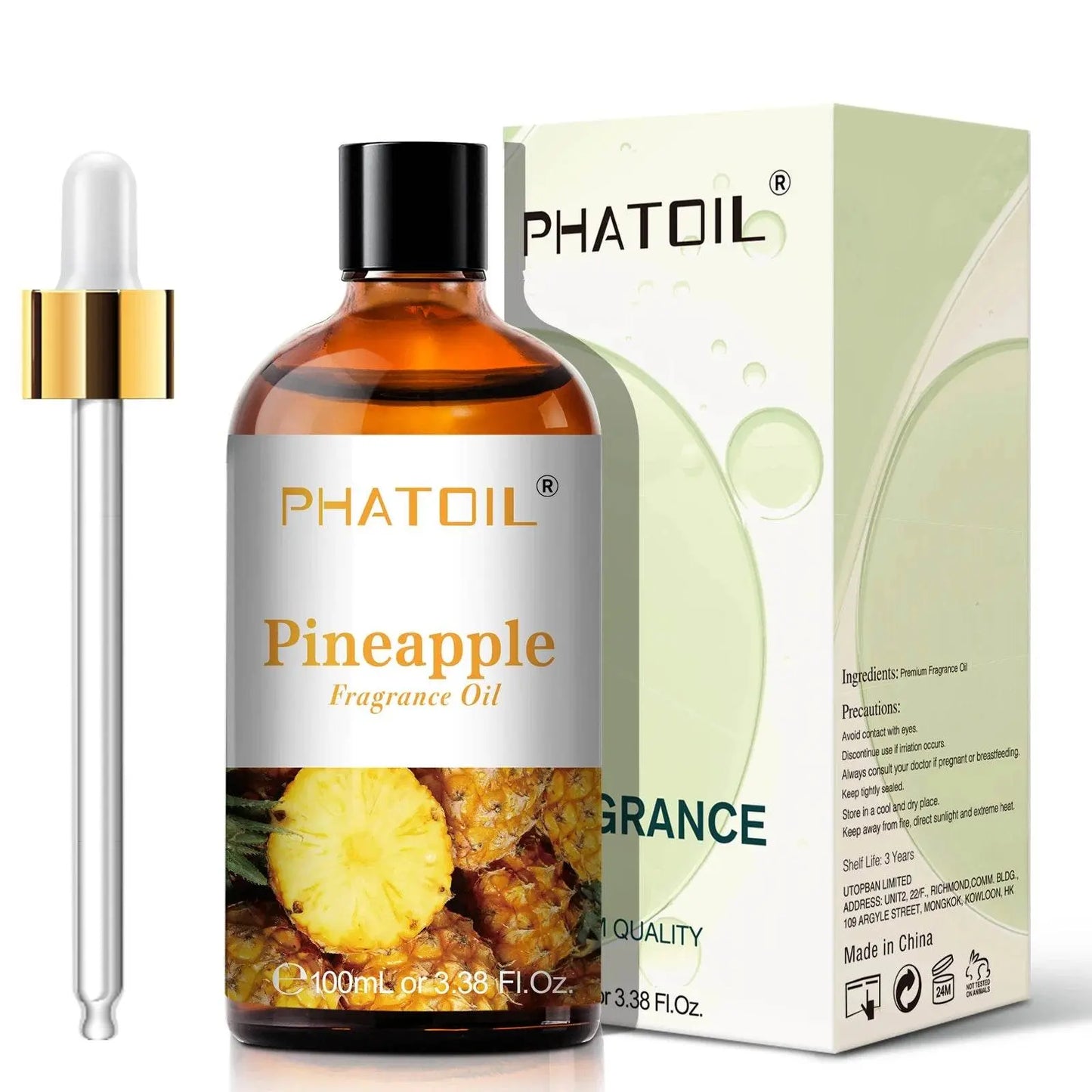 PHATOIL 100ml Sweet Fruity Fragrance Oil for Diffuser Candles Making -Coconut & Vanilla Strawberry Lemon Peach Pear Aroma Oil - Vapolia