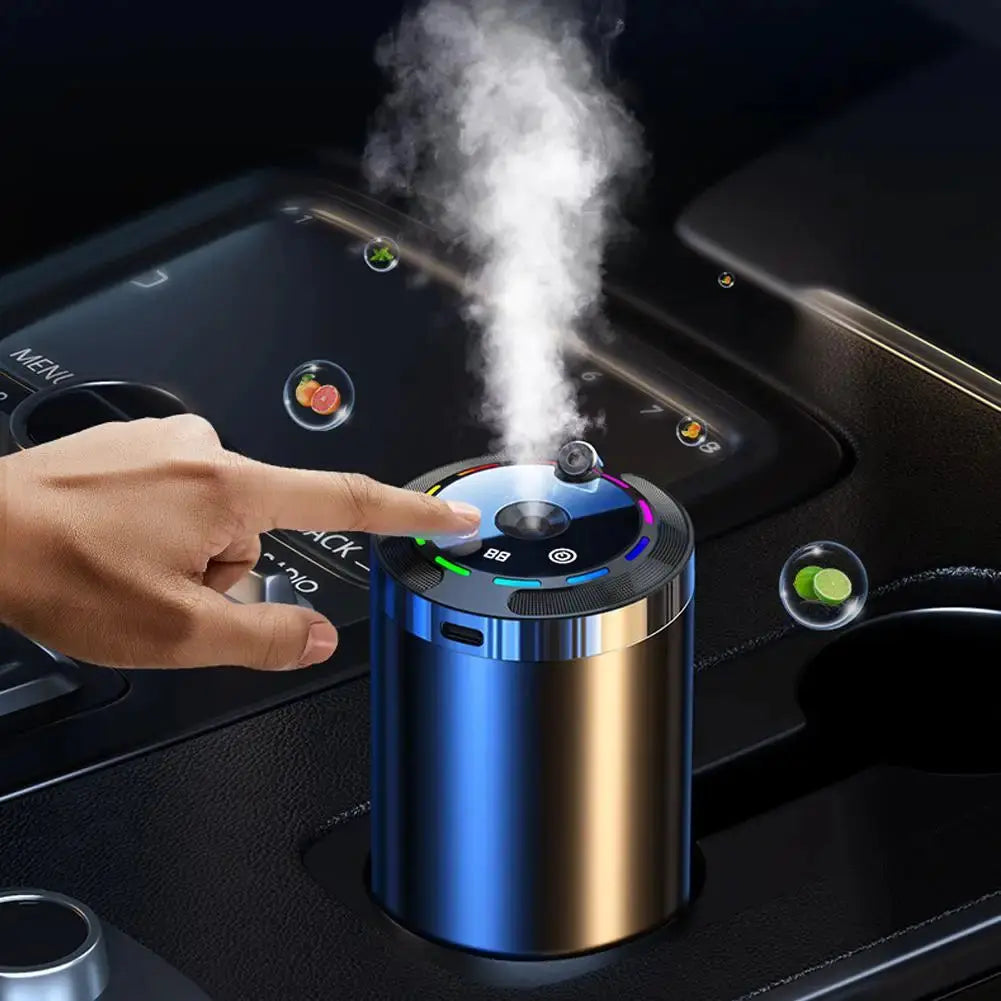 Car Fragrance Humidifier 5 Modes Scent Air Car Odor Eliminator Long Lasting Universal Car Diffuser With Digital Display Vapolia