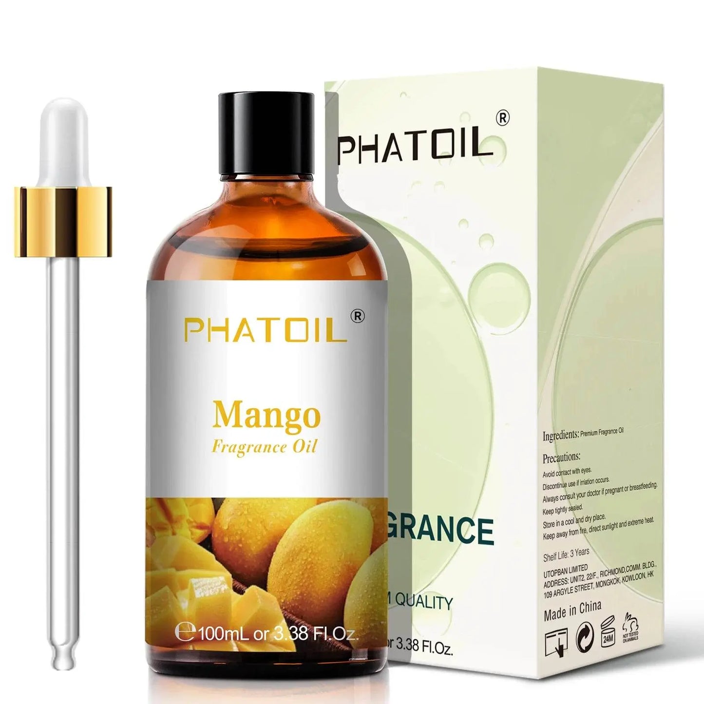 PHATOIL 100ml Sweet Fruity Fragrance Oil for Diffuser Candles Making -Coconut & Vanilla Strawberry Lemon Peach Pear Aroma Oil - Vapolia