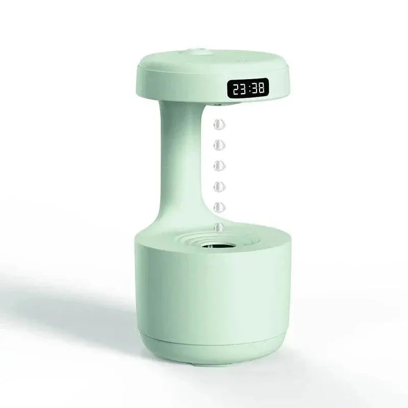 Humidificateur d’air design avec horloge LED – Gravité inversée - Vapolia