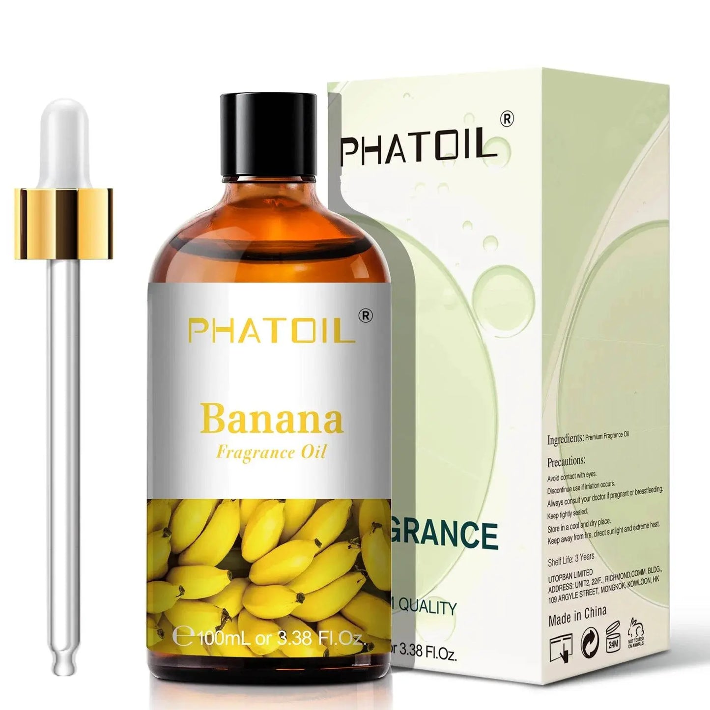 PHATOIL 100ml Sweet Fruity Fragrance Oil for Diffuser Candles Making -Coconut & Vanilla Strawberry Lemon Peach Pear Aroma Oil - Vapolia