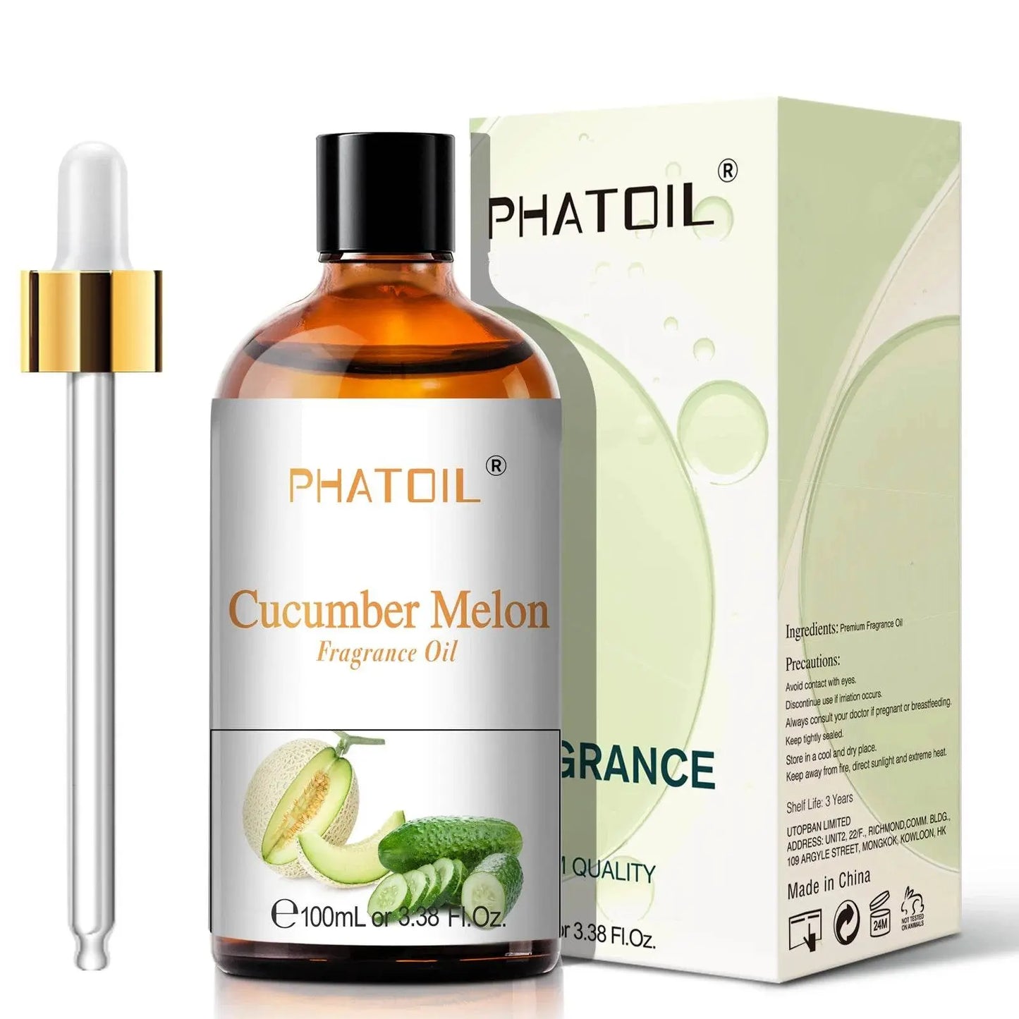PHATOIL 100ml Sweet Fruity Fragrance Oil for Diffuser Candles Making -Coconut & Vanilla Strawberry Lemon Peach Pear Aroma Oil - Vapolia