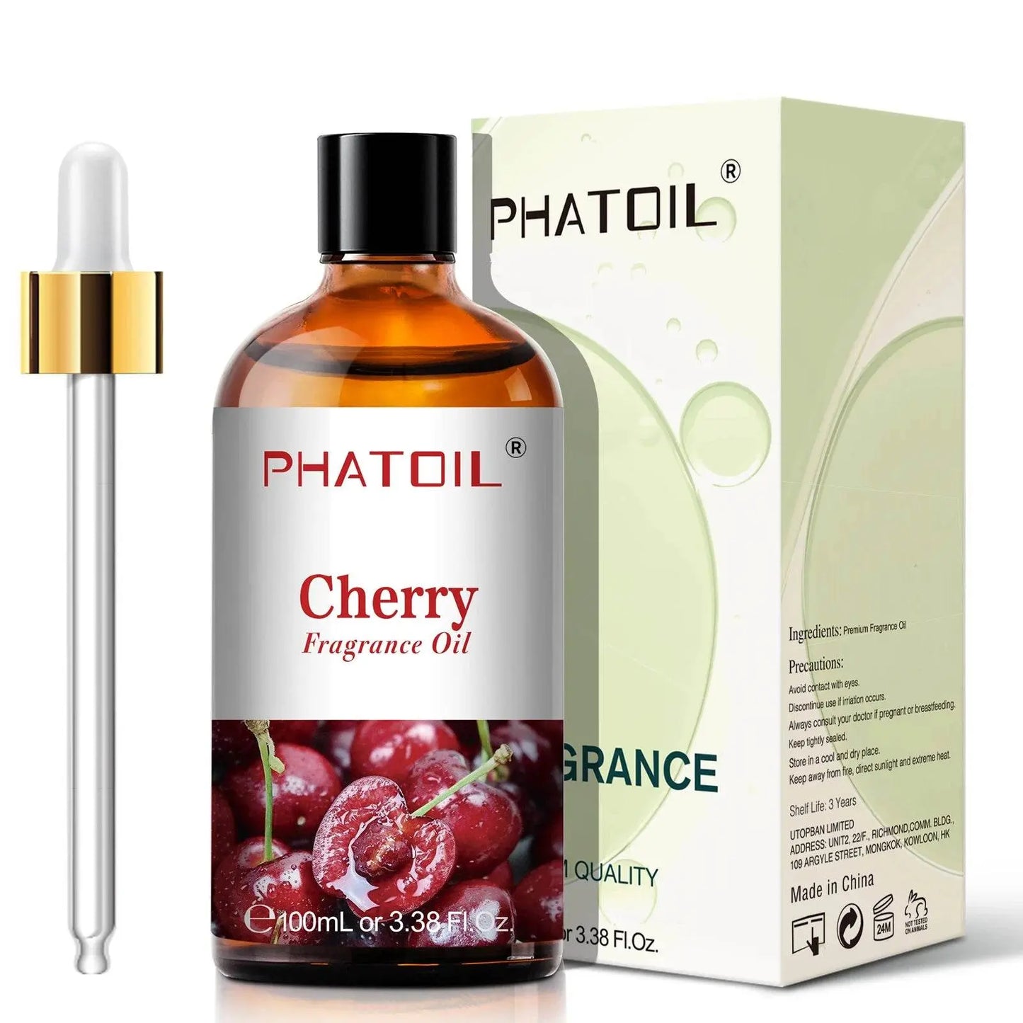 PHATOIL 100ml Sweet Fruity Fragrance Oil for Diffuser Candles Making -Coconut & Vanilla Strawberry Lemon Peach Pear Aroma Oil - Vapolia