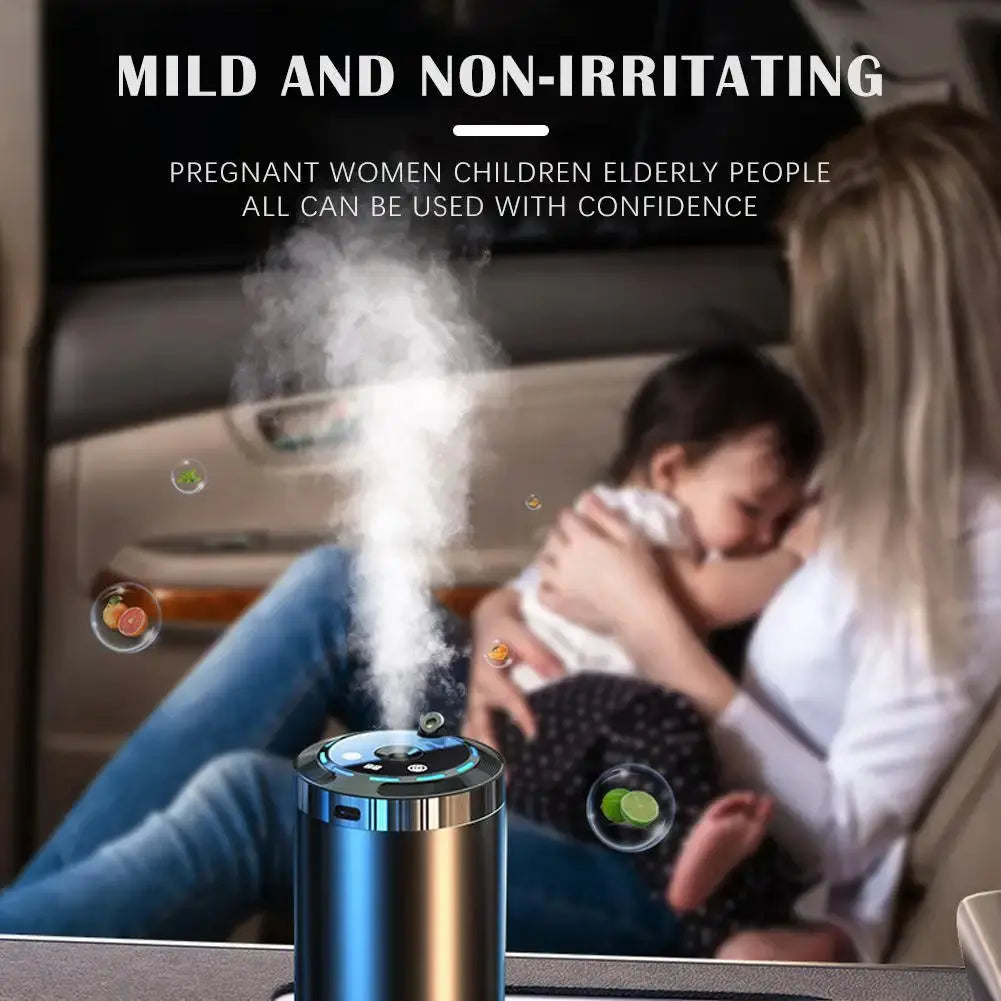 Car Fragrance Humidifier 5 Modes Scent Air Car Odor Eliminator Long Lasting Universal Car Diffuser With Digital Display Vapolia