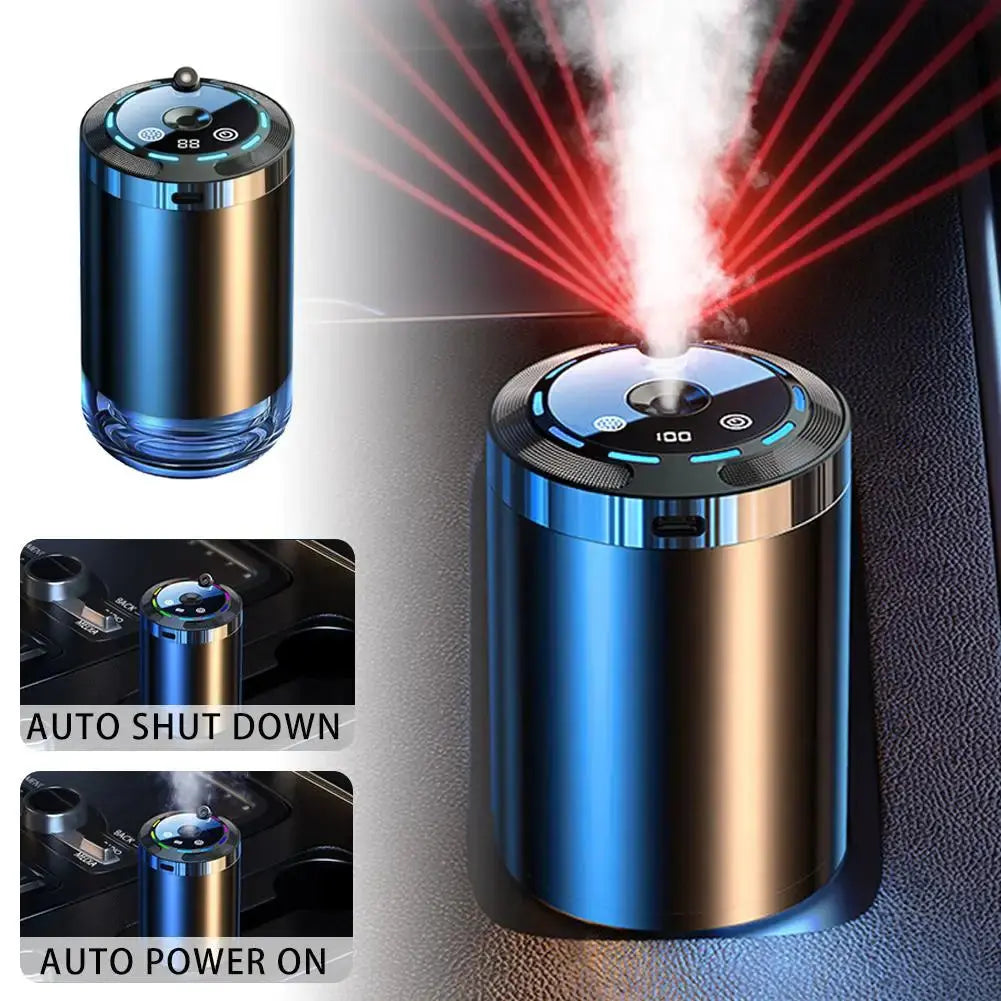 Car Fragrance Humidifier 5 Modes Scent Air Car Odor Eliminator Long Lasting Universal Car Diffuser With Digital Display Vapolia