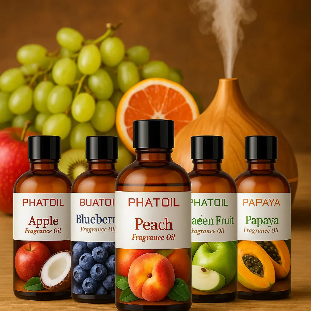 🌿 Huiles Parfumées PHATOIL – Bien-être & Parfums Fruités pour Humidificateur 🍓🍑🥥 - Vapolia