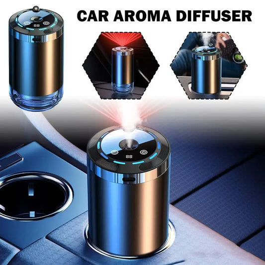 Car Fragrance Humidifier 5 Modes Scent Air Car Odor Eliminator Long Lasting Universal Car Diffuser With Digital Display Vapolia